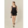 English Factory Women’s Sequins Bow Top(Black)