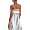 English Factory Womens Striped Tank Cropped(Navy)