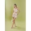 English Factory Women’s Wavy Embroidered Bandeau Top(Beige/Off White)