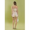 English Factory Women’s Wavy Embroidered Bandeau Top(Beige/Off White)