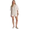 English Factory Women’s Linen Lace Shirt(White)