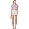 English Factory Women’s Linen Ruffle Shirt(Lilac)