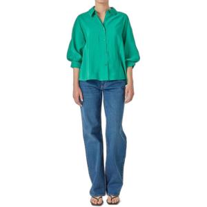 English Factory Women’s Balloon Sleeve Blouse(Kelly Green)