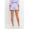 English Factory Women’s Striped Breton Shorts, Lavender/Pink, M