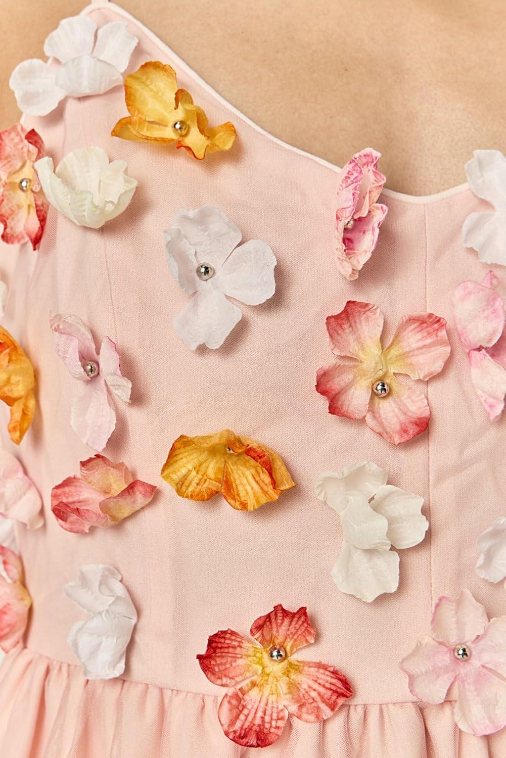 image:imageEnglish Factory Womens Petal Bloom Midi DressPink