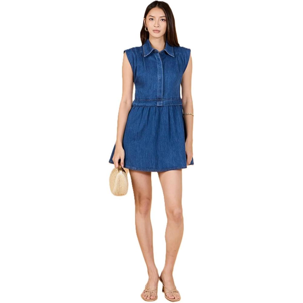 image:imageEnglish Factory Womens Denim Shirt Mini DressDenim