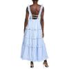 Celeste Ruffle Dress(Powder Blue)