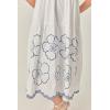 English Factory Women’s Blossom Edge Midi Dress(Ivory/Navy)