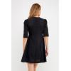 English Factory Women’s Broderie Lace Dress, Black, S