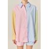 English Factory Women’s Color Block Stripe Shirt(Multi)