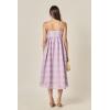 English Factory Women’s Embroidered Chiffon Sleeveless Midi Dress(Lilac)