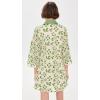 English Factory Women’s Embroidered Collar Mini Dress(Green/Natural)