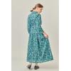 English Factory Women’s Fall Printed Midi Dress(Navy/Green)