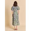 English Factory Women’s Floral Printed Midi Dress(Olive Multi)