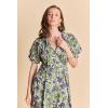 English Factory Women’s Floral Printed Midi Dress(Olive Multi)
