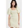 English Factory Women’s Floral Smocked Mini Dress(Yellow)