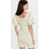 English Factory Women’s Floral Smocked Mini Dress(Yellow)