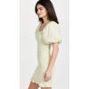 English Factory Women’s Floral Smocked Mini Dress(Yellow)