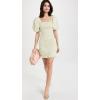 English Factory Women’s Floral Smocked Mini Dress(Yellow)