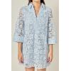 English Factory Women’s Guipure Lace Mini Dress(Powder Blue)