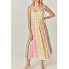 English Factory Women’s Maisie Colorblock Midi Dress(Multi)