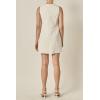 English Factory Women’s Pearl Heart Mini Dress(White)