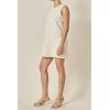 English Factory Women’s Pearl Heart Mini Dress(White)