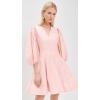 English Factory Women’s Puff Sleeve Flare Mini Dress(Pink)