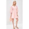 English Factory Women’s Puff Sleeve Flare Mini Dress(Pink)