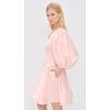 English Factory Women’s Puff Sleeve Flare Mini Dress(Pink)