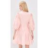 English Factory Women’s Puff Sleeve Flare Mini Dress(Pink)