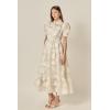 English Factory Women’s Shell Midi Shirt Dress(White)