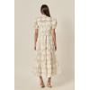 English Factory Women’s Shell Midi Shirt Dress(White)