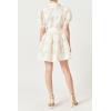 English Factory Women’s Shell Mini Shirt Dress(Off-white)