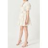 English Factory Women’s Shell Mini Shirt Dress(Off-white)