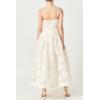 English Factory Women’s Shell Sleeveless Midi Dress(Off-white)