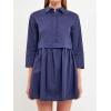 English Factory Women’s Shirt Mini Dress(Navy)