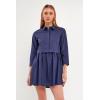 English Factory Women’s Shirt Mini Dress(Navy)