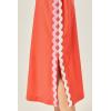 English Factory Women’s Sleeveless RIC Rac Midi Dress(Orange)