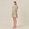 English Factory Women’s Smocked Puff Sleeves Mini Dress(Multi)
