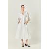 English Factory Women’s Stitch Detailed Midi Dress(White)