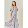 English Factory Women’s Striped Tie Back Maxi Dress(Multi)