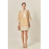 English Factory Women’s The RIC Rac Tunic Mini Dress(Beige)