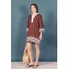 English Factory Women’s The RIC Rac Tunic Mini Dress(Brown)