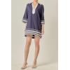 English Factory Women’s The RIC Rac Tunic Mini Dress(Navy)
