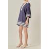 English Factory Women’s The RIC Rac Tunic Mini Dress(Navy)