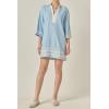 English Factory Women’s The RIC Rac Tunic Mini Dress(Powder Blue)