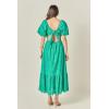 English Factory Women’s The Sienna Embroidered Resort Maxi Dress(Green)