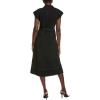 Modern Structure Midi Dress(Black/White)