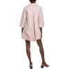 Stripe Collared Mini Dress(Light Pink/ Brown)